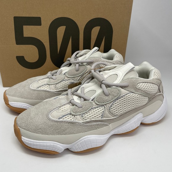 Adidas Yeezy 500 Stone Taupe Men Sneakers ID1600 Grey Tan Gum Sole
